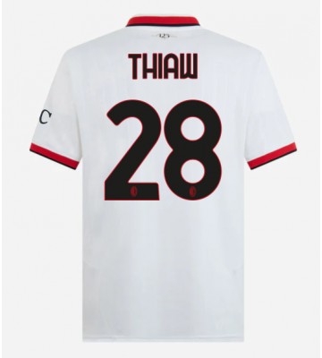 AC Milan Malick Thiaw #28 Segunda Equipación 2024-25 Manga Corta